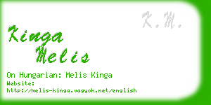 kinga melis business card